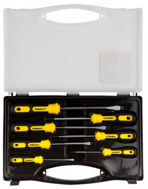 Набор STAYER "PROFI" "PROTech": Отвертки, Cr-Mo, намагниченные, 7шт,  ( 25133-H7_z01 ) Набор STAYER "PROFI" "PROTech": Отвертки, Cr-Mo, намагниченные, 7шт,  ( 25133-H7_z01 )