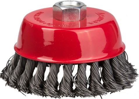 STAYER "PROFESSIONAL". Щетка чашечная для УШМ, жгутированная стальная проволока 0,5мм, 100ммхМ14, ( 35128-100_z01 ) STAYER "PROFESSIONAL". Щетка чашечная для УШМ, жгутированная стальная проволока 0,5мм, 100ммхМ14, ( 35128-100_z01 )