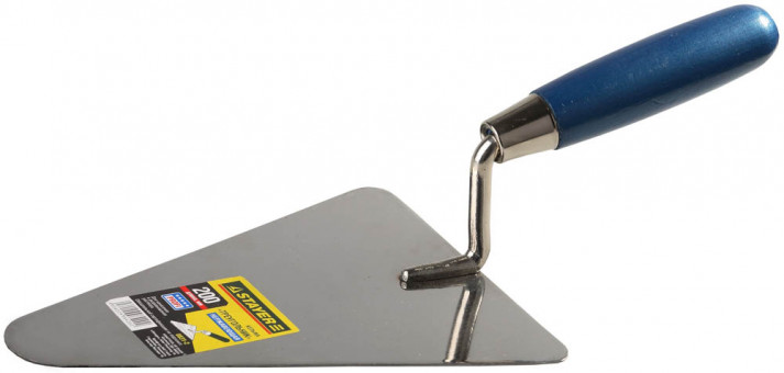 Кельма STAYER "PROFI", "треугольник", нержавеющее полотно, деревянная рукоятка, 200мм  ,  ( 0831-2 )