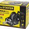 Лебедка ручная барабанная STAYER "MASTER", тяговая, тросовая, 0,9т, 8м,  ( 43112-0.9 )