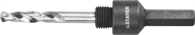 Державка STAYER "PROFESSIONAL" с шестигранным хвостовиком для коронок 13-30, резьба 1/2,  ( 29549 )
