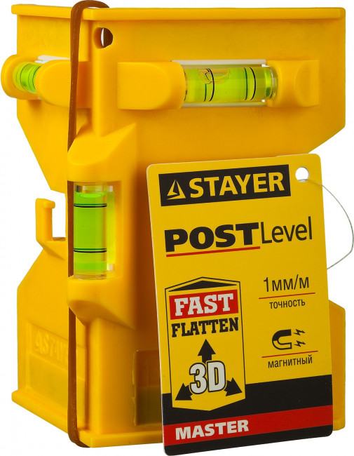 Уровень-угольник STAYER "MASTER" "POSTLevel" пластмассовый с магнитом, 3 ампулы,  ( 3456_z01 ) Уровень-угольник STAYER "MASTER" "POSTLevel" пластмассовый с магнитом, 3 ампулы,  ( 3456_z01 )