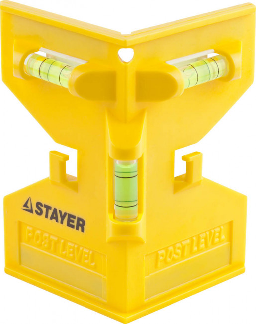 Уровень-угольник STAYER "MASTER" "POSTLevel" пластмассовый с магнитом, 3 ампулы,  ( 3456_z01 ) Уровень-угольник STAYER "MASTER" "POSTLevel" пластмассовый с магнитом, 3 ампулы,  ( 3456_z01 )