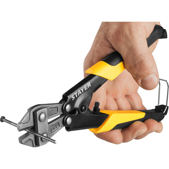 Болторез Hercules Forge, компактный, Cr-V, max d=5 / HRC40 d=2, 200 мм, STAYER, ( 2333 ) Болторез Hercules Forge, компактный, Cr-V, max d=5 / HRC40 d=2, 200 мм, STAYER, ( 2333 )