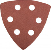 Треугольник шлифовальный универсальный STAYER "MASTER" на велкро основе, 6 отверстий, Р320, 93х93х93мм, 5шт,  ( 35460-320 )