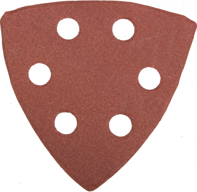 Треугольник шлифовальный универсальный STAYER "MASTER" на велкро основе, 6 отверстий, Р320, 93х93х93мм, 5шт,  ( 35460-320 )