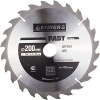 Диск пильный "FAST-Line" по дереву, 200х30мм, 24Т, STAYER,  ( 3680-200-30-24 )