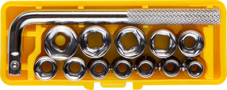 Набор STAYER Торцовые головки "MASTER" POCKET в пласт боксе, 13 предметов ,  ( 2-26089-H13 )