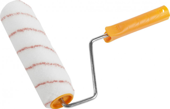 Валик NYLON ПОЛИАМИД малярный в сборе, ворс 12мм, бюгель 8мм, 48х240мм, STAYER Profi,  ( 0316-24 )