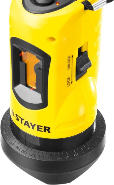 Нивелир лазерный линейный SLL-1, STAYER 34960, дальность 10м, точн. +/-0,5 мм/м,  ( 34960 ) Нивелир лазерный линейный SLL-1, STAYER 34960, дальность 10м, точн. +/-0,5 мм/м,  ( 34960 )