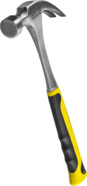 Молоток-гвоздодер STAYER "PROFESSIONAL" цельнометаллический с двухкомпонентной рукояткой, 560г,  ( 2025-560 )