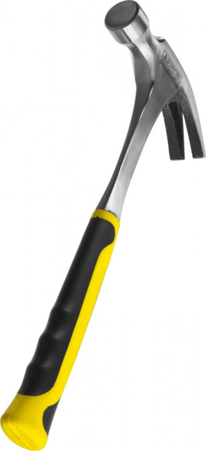 Молоток-гвоздодер STAYER "PROFESSIONAL" цельнометаллический с двухкомпонентной рукояткой, 560г,  ( 2025-560 )