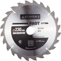 Диск пильный "FAST-Line" по дереву, 230х30мм, 24Т, STAYER,  ( 3680-230-30-24 )