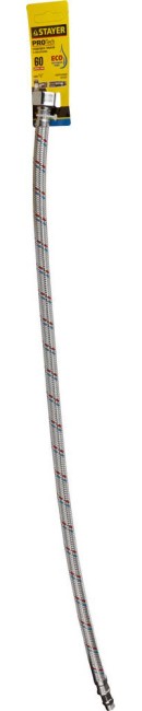 Подводка гибкая STAYER для воды к смесителям, оплетка из нерж стали, укороченная, г/ш 1/2" - 0,6м , ( 51016-060 ) Подводка гибкая STAYER для воды к смесителям, оплетка из нерж стали, укороченная, г/ш 1/2" - 0,6м , ( 51016-060 )