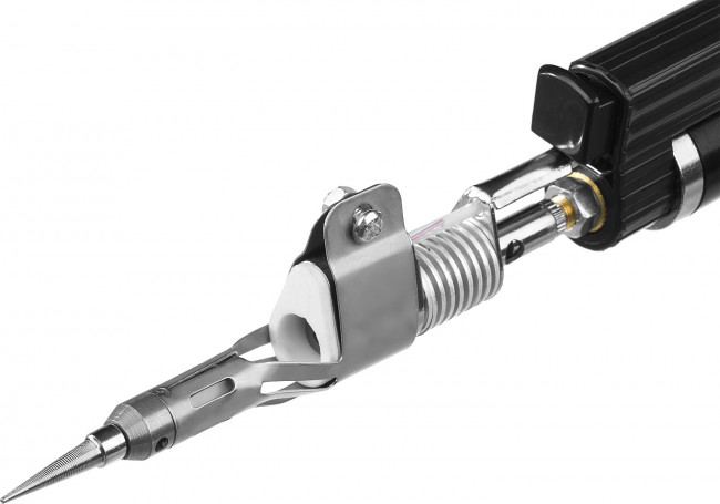 Газовая горелка STAYER "PROFESSIONAL", 2в1, пьезоподжиг, регулировка пламени, 4 насадки, 1200С,  ( 55505-H6 )