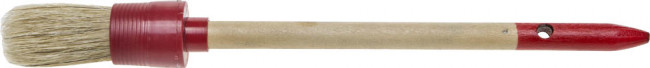 Кисть круглая STAYER "MASTER", светлая натурал. щетина, пластм. корпус, деревян. ручка, №4 x 25мм,  ( 0141-25 ) Кисть круглая STAYER "MASTER", светлая натурал. щетина, пластм. корпус, деревян. ручка, №4 x 25мм,  ( 0141-25 )