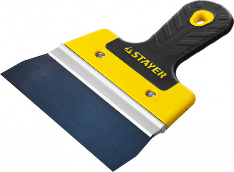 ProFlat фасадный шпатель анодированный 150 мм, 2к ручка, STAYER, ( 10045-15 ) ProFlat фасадный шпатель анодированный 150 мм, 2к ручка, STAYER, ( 10045-15 )