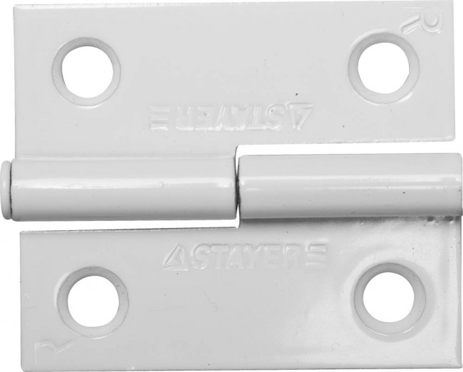 Петля дверная STAYER "MASTER" разъемная, цвет белый, правая, 50мм  ,  ( 37613-50-2R )