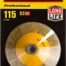 STAYER "PROFESSIONAL". Щетка коническая для УШМ, витая стальная латунированная проволока 0,3мм, 115ммхМ14,  ( 35133-115 )