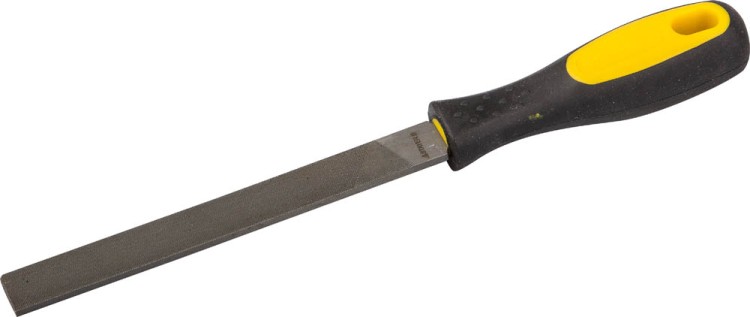 Напильник STAYER "PROFI" плоский, с двухкомпонентной рукояткой, № 2, 150мм,  ( 16601-15-2 )