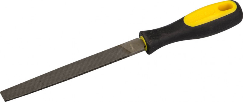 Напильник STAYER "PROFI" плоский, с двухкомпонентной рукояткой, № 2, 200мм,  ( 16601-20-2 )