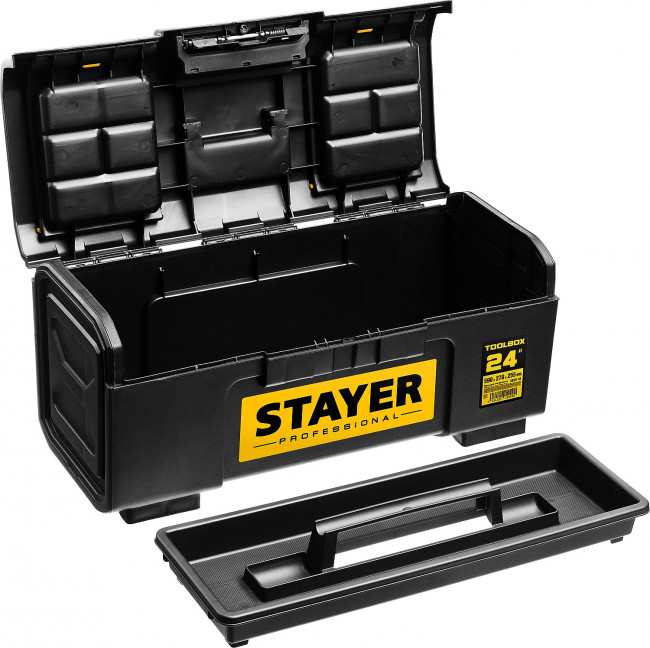 Ящик для инструмента "TOOLBOX-24" пластиковый, STAYER Professional,  ( 38167-24 )