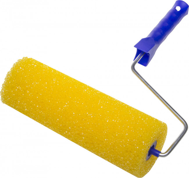 Валик "СТРУКТУРНЫЙ ПОРОЛОН" малярный в сборе, бюгель 6мм, 80x240мм, STAYER Profi,  ( 0365-24 )