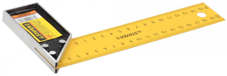 Угольник STAYER "STANDARD" столярный, стальное полотно, 200мм,  ( 34302-20 )