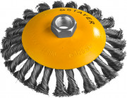 STAYER "PROFESSIONAL". Щетка коническая для УШМ, жгутированная стальная проволока 0,5мм, 125ммхМ14, ( 35135-125 ) STAYER "PROFESSIONAL". Щетка коническая для УШМ, жгутированная стальная проволока 0,5мм, 125ммхМ14, ( 35135-125 )