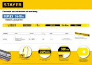 Двустороннее полотно по металлу: 24 / 18 TPI - универсальный / быстрый рез, Инструментальная сталь, 12 х 300 мм, 1 шт, коробка 50 шт, STAYER Duplex ( 1589-02_z01 ) Двустороннее полотно по металлу: 24 / 18 TPI - универсальный / быстрый рез, Инструментальная сталь, 12 х 300 мм, 1 шт, коробка 50 шт, STAYER Duplex ( 1589-02_z01 )