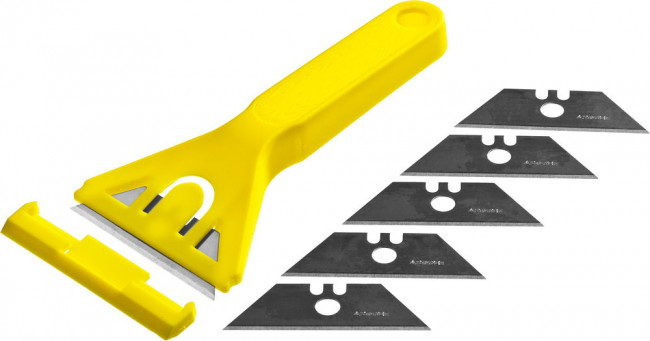 Набор STAYER "STANDARD": Скребок пластмассовый с 5 лезвиями, 50мм  ,  ( 0851-H6_z01 ) Набор STAYER "STANDARD": Скребок пластмассовый с 5 лезвиями, 50мм  ,  ( 0851-H6_z01 )