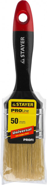 Кисть плоская STAYER "UNIVERSAL-PROFI", светлая натуральная щетина, деревянная ручка, 50мм, ( 0104-050 ) Кисть плоская STAYER "UNIVERSAL-PROFI", светлая натуральная щетина, деревянная ручка, 50мм, ( 0104-050 )