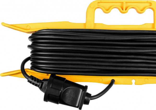 Удлинитель на рамке "MF 207", 50 м, 2200 Вт, 1 гнездо, ПВС 2х0,75 мм2, STAYER, 55018-50_z01 Удлинитель на рамке "MF 207", 50 м, 2200 Вт, 1 гнездо, ПВС 2х0,75 мм2, STAYER, 55018-50_z01