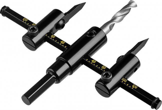 Сверло регулируемое, STAYER Profi 2944, двухрезцовое, по дереву, "Балеринка", d=40-120мм,  ( 2944 ) Сверло регулируемое, STAYER Profi 2944, двухрезцовое, по дереву, "Балеринка", d=40-120мм,  ( 2944 )