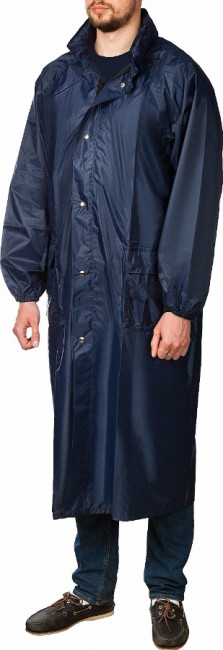 Плащ-дождевик STAYER 11612-56, нейлоновый на молнии, синий цвет, размер 56-58,  ( 11612-56 )