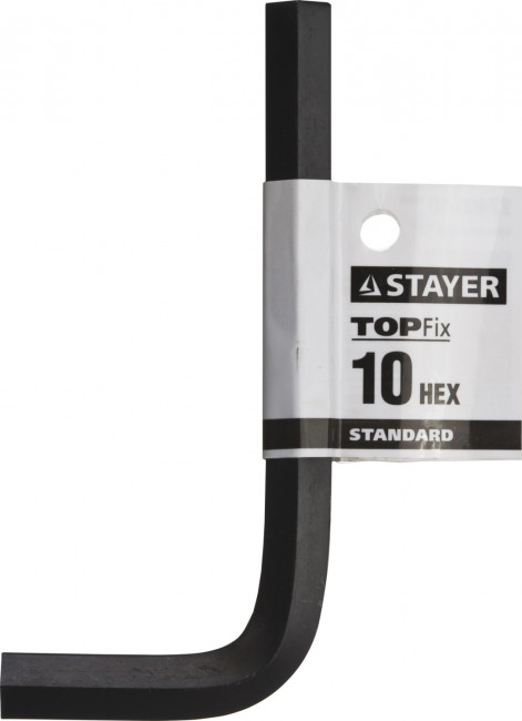 Ключ имбусовый STAYER "STANDARD", сталь, черный, 10мм,  ( 27405-10 ) Ключ имбусовый STAYER "STANDARD", сталь, черный, 10мм,  ( 27405-10 )