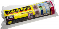 Пленка STAYER "MASTER" защитная укрывочная, HDPE, в рулоне, 12 мкм, 2 х 50 м,  ( 1225-15-50 )