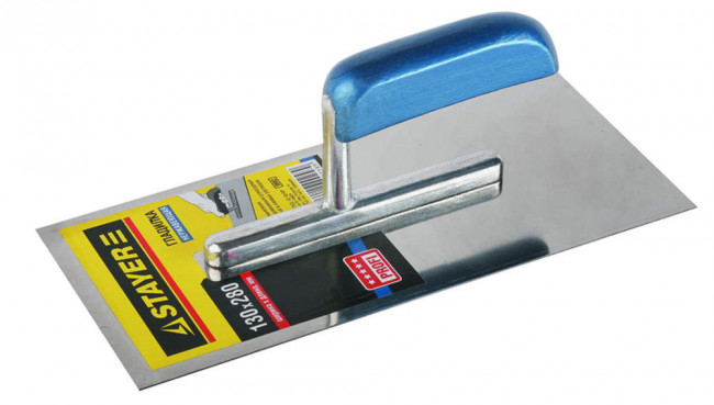 Гладилка STAYER "PROFI" нержавеющая с деревянной ручкой, 130х280мм, ( 0802 ) Гладилка STAYER "PROFI" нержавеющая с деревянной ручкой, 130х280мм, ( 0802 )