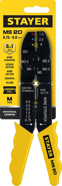 MS-20 стриппер многофункциональный, 0.75 - 6 мм2, STAYER ( 2265-21_z01 ) MS-20 стриппер многофункциональный, 0.75 - 6 мм2, STAYER ( 2265-21_z01 )