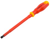 Отвертка STAYER "PROFI" "ELECTRO" диэлектрическая до 1000В, двухкомп рукоятка, SL 8,0 х 175 мм,  ( 25141-08-17 )