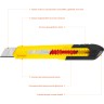 Нож из АБС пластика QUICK-18, сегмент. лезвия 18 мм, STAYER ( 0910_z01 )