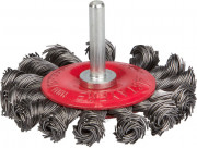 STAYER "PROFESSIONAL". Щетка дисковая для дрели, жгутированная стальная проволока 0,5мм, 75мм, ( 35115-075_z01 ) STAYER "PROFESSIONAL". Щетка дисковая для дрели, жгутированная стальная проволока 0,5мм, 75мм, ( 35115-075_z01 )