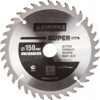 Диск пильный "SUPER-Line" по дереву, 150х20мм, 36Т, STAYER,  ( 3682-150-20-36 )
