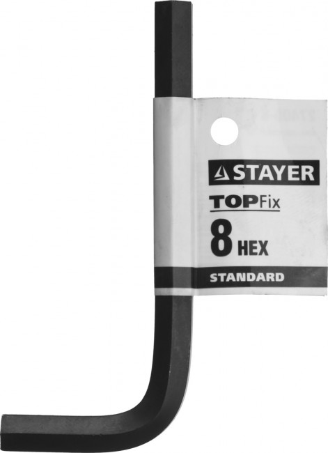 Ключ имбусовый STAYER "STANDARD", сталь, черный, 8мм,  ( 27405-8 ) Ключ имбусовый STAYER "STANDARD", сталь, черный, 8мм,  ( 27405-8 )