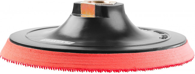 Тарелка опорная STAYER "MASTER" пластиковая для УШМ на липучке, полиуретановая вставка, d=125 мм, М14,  ( 35744-125 ) Тарелка опорная STAYER "MASTER" пластиковая для УШМ на липучке, полиуретановая вставка, d=125 мм, М14,  ( 35744-125 )