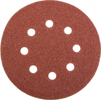 Круг шлифовальный универсальный STAYER "MASTER" из абразивной бумаги на велкро основе, 8 отверстий, Р60, 125мм, 5шт, ( 35452-125-060 ) Круг шлифовальный универсальный STAYER "MASTER" из абразивной бумаги на велкро основе, 8 отверстий, Р60, 125мм, 5шт, ( 35452-125-060 )