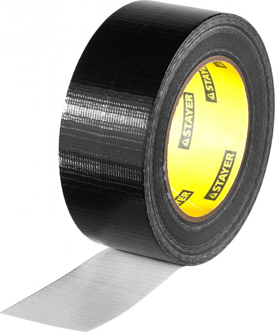 Армированная лента, STAYER Professional 12086-50-25, универсальная, влагостойкая, 48мм х 25м, черная,  ( 12086-50-25 )