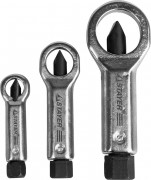 Набор STAYER Съемники стальные, для прикипевших гаек, 3шт,  ( 43213-H3 ) Набор STAYER Съемники стальные, для прикипевших гаек, 3шт,  ( 43213-H3 )