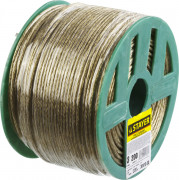 Трос стальной в полимерной оболочке, d=3,0 мм, L=200 м, STAYER,  ( 30410-30 )