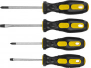 Набор STAYER "MASTER": Отвертки слесарные, двухкомпонентная рукоятка, магнитный наконечник, 4шт,  ( 2513-H4_z01 ) Набор STAYER "MASTER": Отвертки слесарные, двухкомпонентная рукоятка, магнитный наконечник, 4шт,  ( 2513-H4_z01 )
